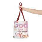 Mockup of the Christian Tote bag version 4