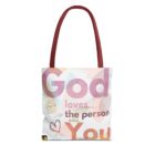 Mockup of the Christian Tote bag version 1.